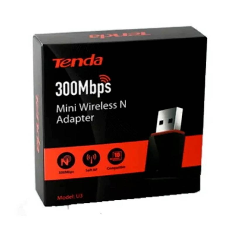 Tenda U3 Mini Wireless USB Adapter 300Mbps